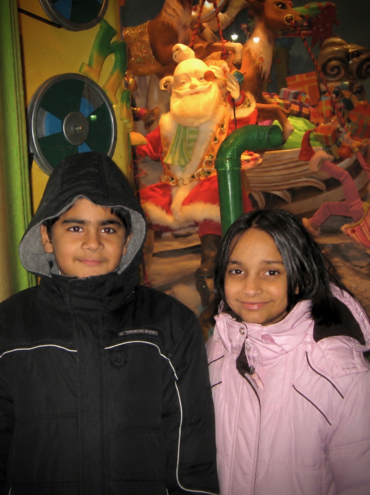 The couple as kids
